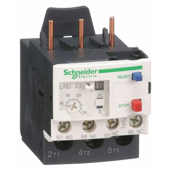 Relevador de Sobrecarga Schneider Electric, 16 a 24A, 3P, Clase 10, 690V - LRD22