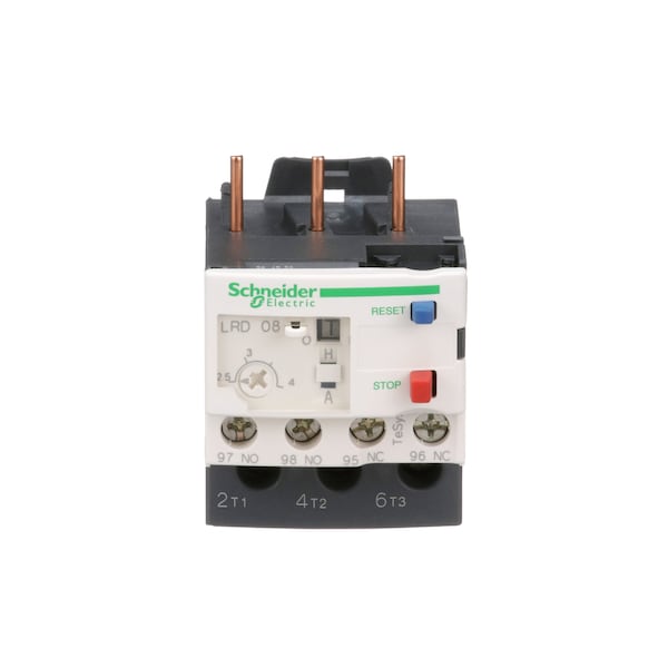 Relevador de sobrecarga Schneider Electric, 2.50 a 4A, 3P, Clase 10, 690V - LRD08