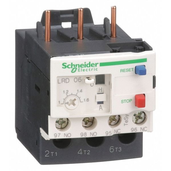 Relevador de Sobrecarga Schneider Electric, de 1 a 1.60A, 3P, Clase 10, 690V - LRD06.