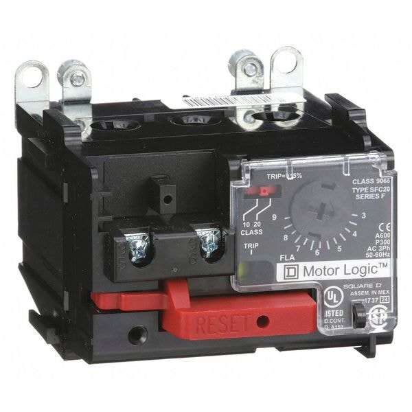 Relevador de sobrecarga Square D, de 3 a 9A, 3P, 600VCA, NEMA 00C - 9065SFC20
