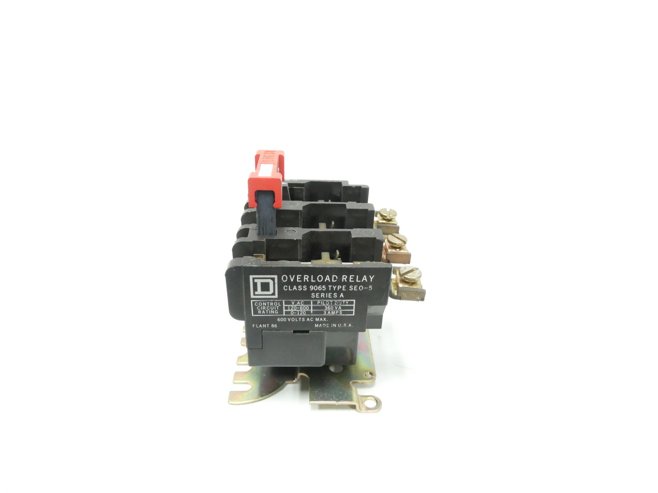 SQUARE D 9065 SEO-5 120-600V-AC OVERLOAD RELAY