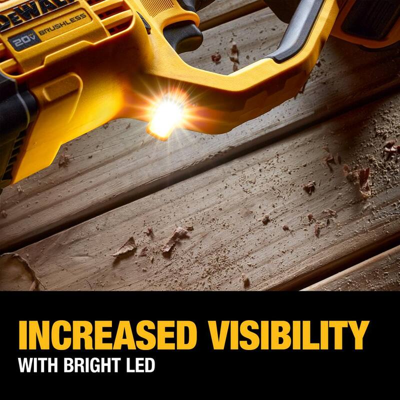 DEWALT Taladro de perno y viga sin cable inalámbrico de 20V máx. Brushless de 7/16 pulg. con cambio rápido (Herramienta solamente) - DCD445B