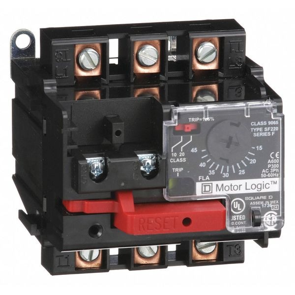 Relevador de sobrecarga Square D, 15 a 45A, 3 polos, 600VCA, NEMA 2 - 9065SF220