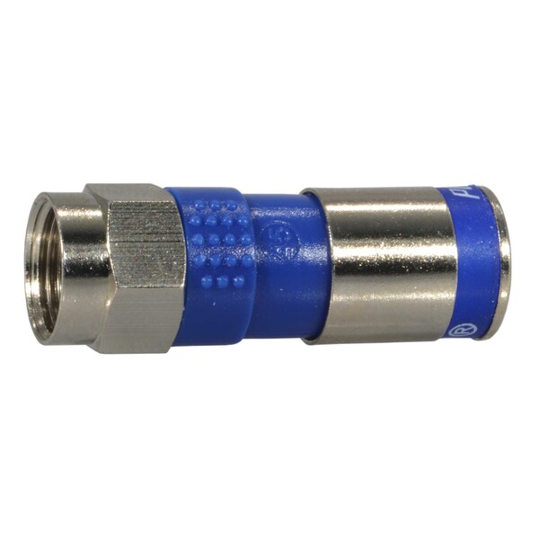 Midwest Fastener 3/8"-32 RG-6 Compression Adaptor F-Type Connectors 3PK - 930923