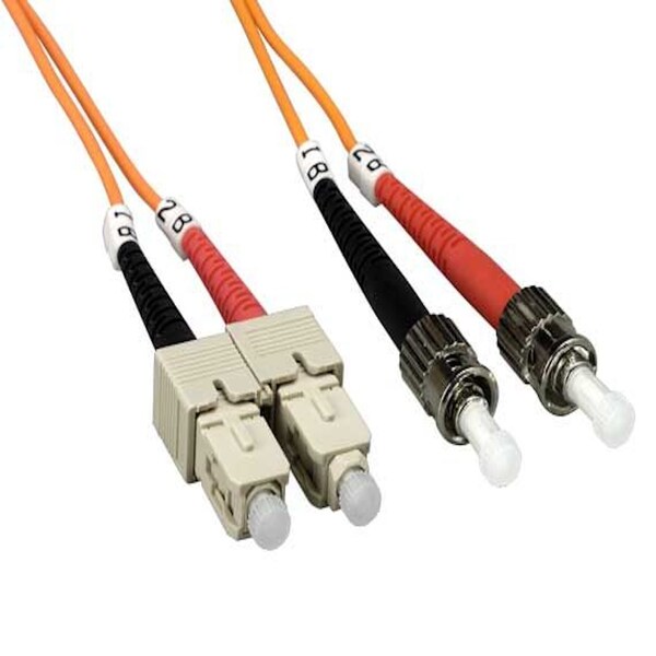 Cable de fibra óptica multimodo OM1 Sanoxy de 2 metros ST a SC Duplex 62.5/125 - SNX-CBL-LDR-FB103-5502