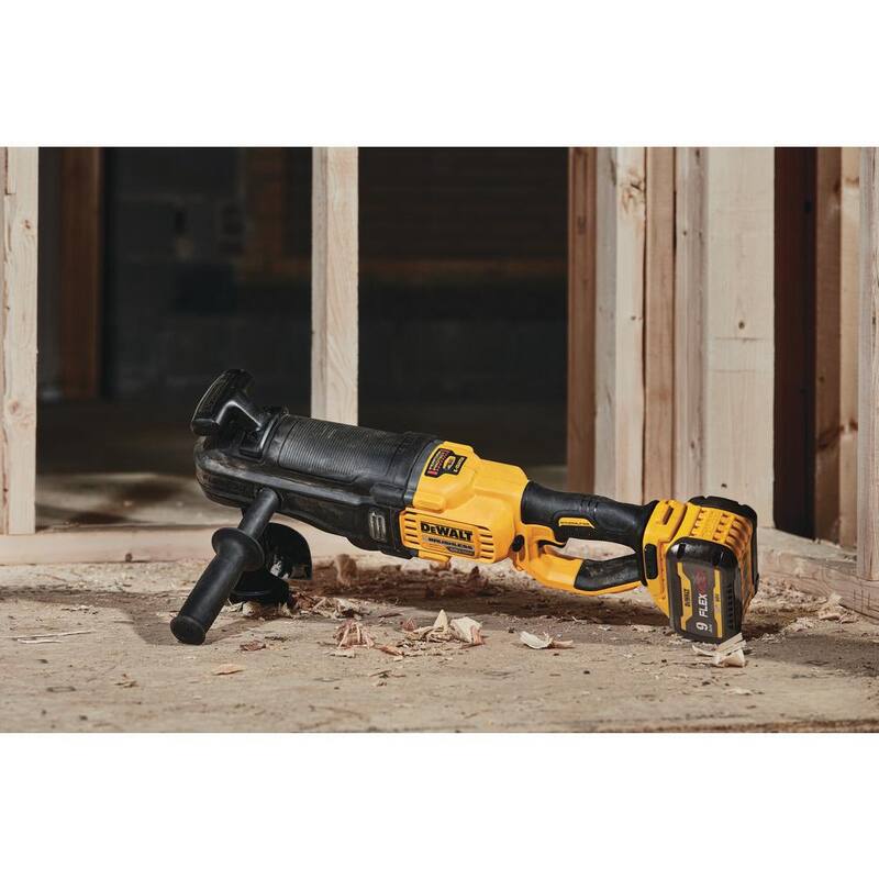 DEWALT FLEXVOLT 60V MAX Taladro inalámbrico con cambio rápido de broca para montantes y vigas, y (1) Batería FLEXVOLT 9.0Ah - DCD471X1
