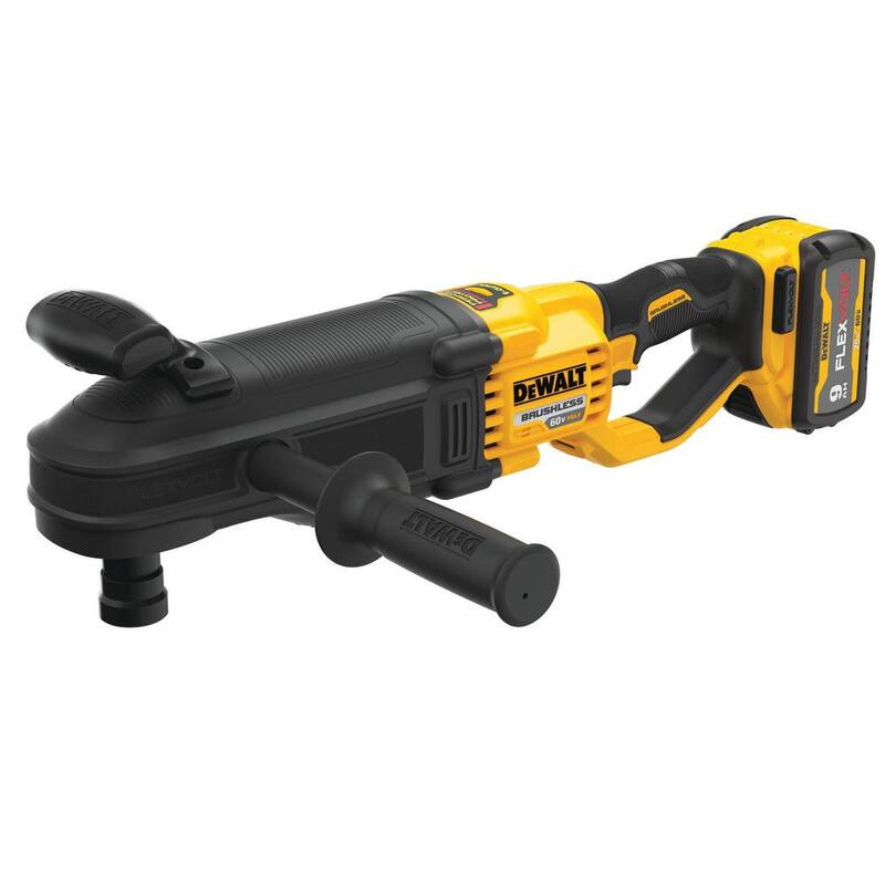 DEWALT FLEXVOLT 60V MAX Taladro inalámbrico con cambio rápido de broca para montantes y vigas, y (1) Batería FLEXVOLT 9.0Ah - DCD471X1