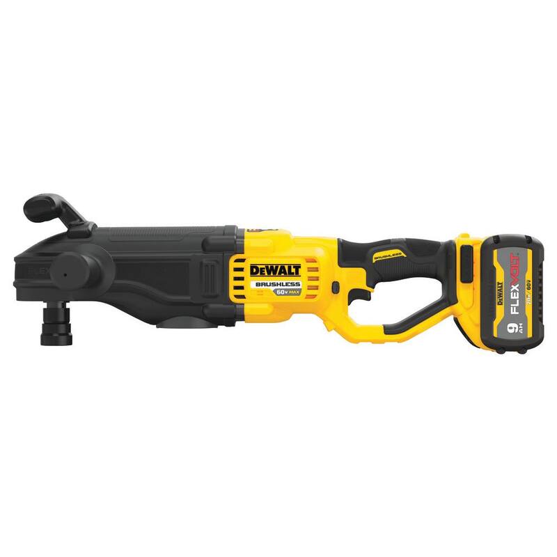 DEWALT FLEXVOLT 60V MAX Taladro inalámbrico con cambio rápido de broca para montantes y vigas, y (1) Batería FLEXVOLT 9.0Ah - DCD471X1