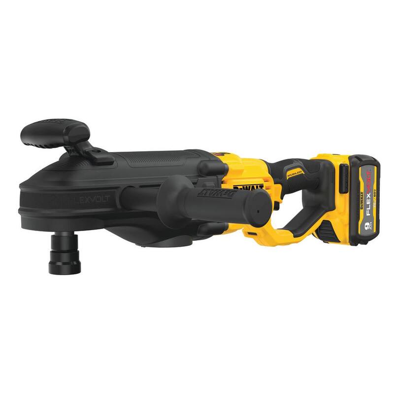 DEWALT FLEXVOLT 60V MAX Taladro inalámbrico con cambio rápido de broca para montantes y vigas, y (1) Batería FLEXVOLT 9.0Ah - DCD471X1