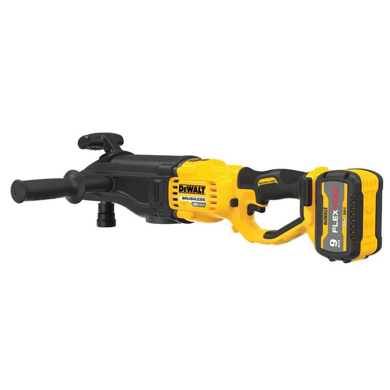 DEWALT FLEXVOLT 60V MAX Taladro inalámbrico con cambio rápido de broca para montantes y vigas, y (1) Batería FLEXVOLT 9.0Ah - DCD471X1