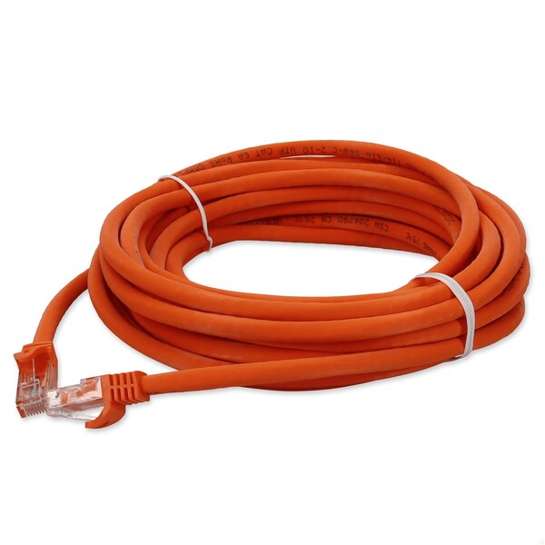 Adaptador 50FT RJ-45 MACHO A RJ-45 MACHO CAT6A RECTO NARANJA UTP COBRE PVC PAT - ADD-50FCAT6A-OE