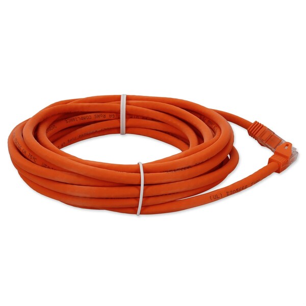 Adaptador 50FT RJ-45 MACHO A RJ-45 MACHO CAT6A RECTO NARANJA UTP COBRE PVC PAT - ADD-50FCAT6A-OE