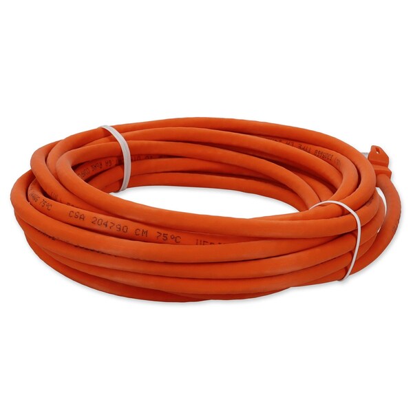 Adaptador 50FT RJ-45 MACHO A RJ-45 MACHO CAT6A RECTO NARANJA UTP COBRE PVC PAT - ADD-50FCAT6A-OE
