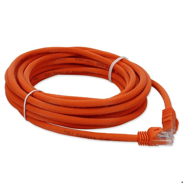 Adaptador 50FT RJ-45 MACHO A RJ-45 MACHO CAT6A RECTO NARANJA UTP COBRE PVC PAT - ADD-50FCAT6A-OE