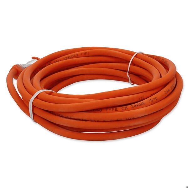 Adaptador 50FT RJ-45 MACHO A RJ-45 MACHO CAT6A RECTO NARANJA UTP COBRE PVC PAT - ADD-50FCAT6A-OE