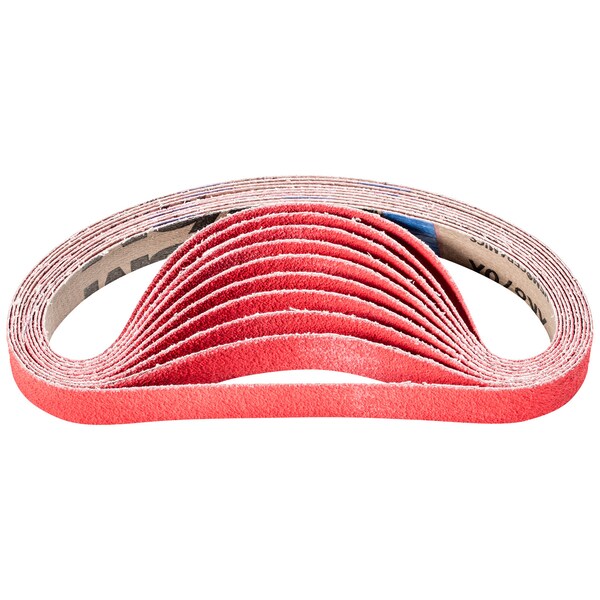 Pferd Coated Belt, Co-Cool, 3/4"x20-1/2", 60 Grit, 3/4" W, 20-1/2" L, Coated, Ceramic Oxide, 60 Grit - 49569