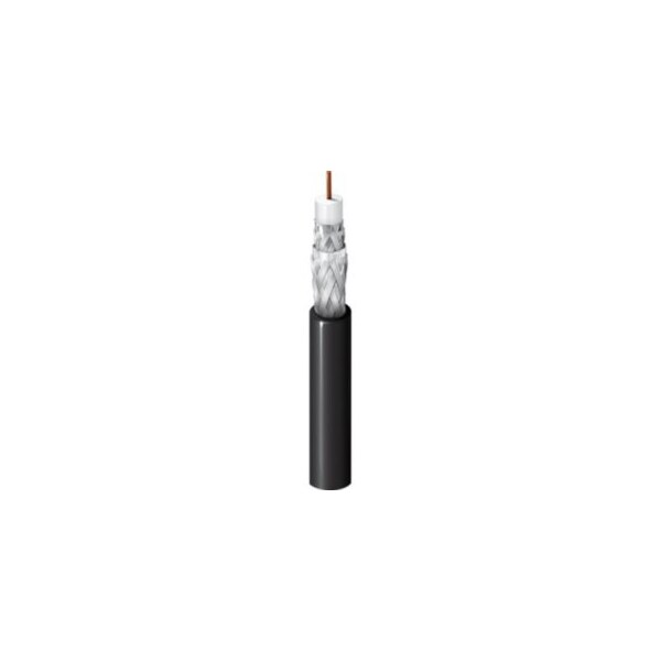 Cable Coaxial Southwire RG58C/U, 21 AWG, Blindado, Negro, Vendido por pie - 9910470608