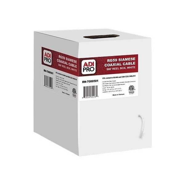 Adipro 20 AWG BARE COPPER RG59, 95% COBRE RECUBIERTO DE ALUMINIO - RN-7000501