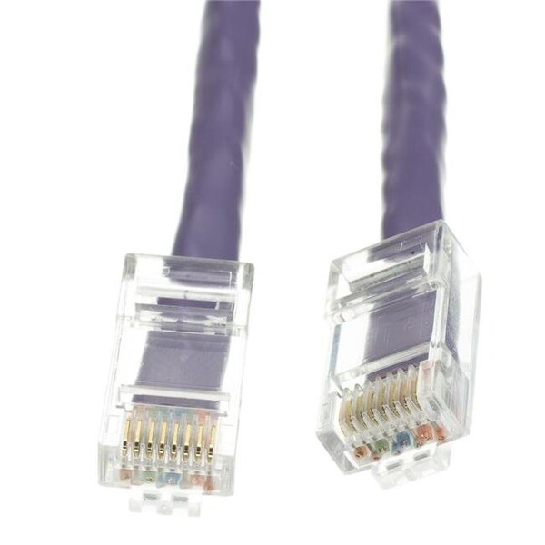 Cable Ethernet Morado Cat5e sin Enganches - 3 pies