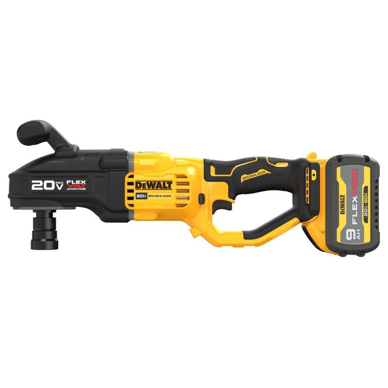 DEWALT 20V Taladro Compacto de Travesaños y Montantes inalámbrico sin escobillas de iones de litio de 7/16 pulg.  Kit con Ventaja FLEXVOLT y (1) Batería de 9.0Ah - DCD445X1