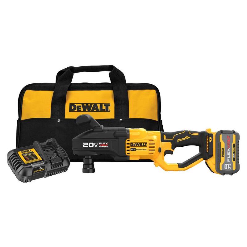 DEWALT 20V Taladro Compacto de Travesaños y Montantes inalámbrico sin escobillas de iones de litio de 7/16 pulg.  Kit con Ventaja FLEXVOLT y (1) Batería de 9.0Ah - DCD445X1