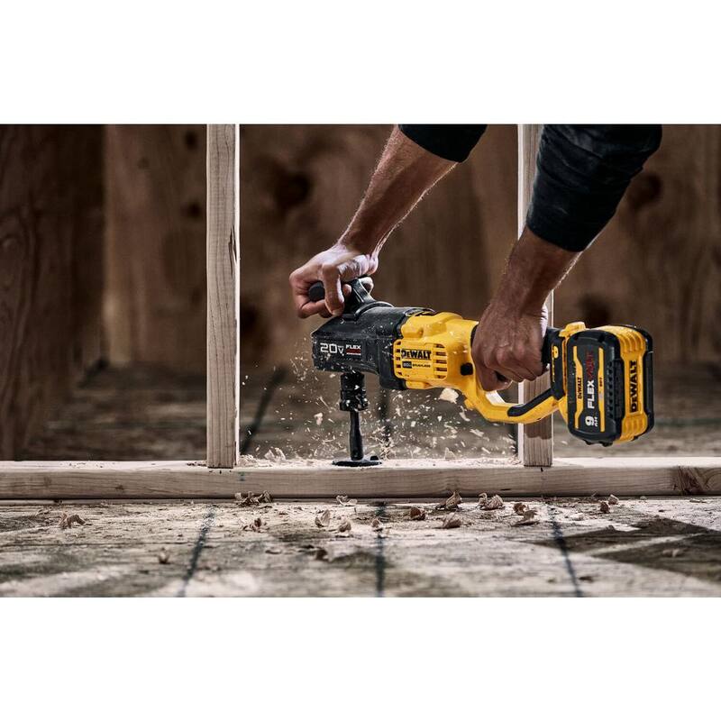 DEWALT 20V Taladro Compacto de Travesaños y Montantes inalámbrico sin escobillas de iones de litio de 7/16 pulg.  Kit con Ventaja FLEXVOLT y (1) Batería de 9.0Ah - DCD445X1