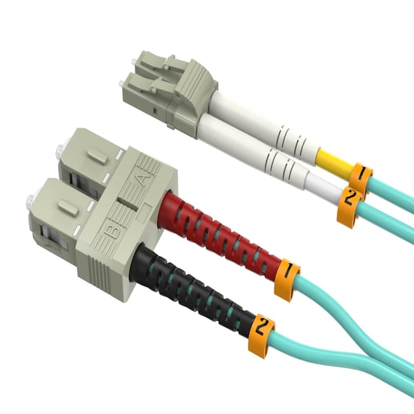 Cable de fibra óptica multimodo OM3 Sanoxy de 1m 10Gb LC/SC Duplex 50/125 - SNX-CBL-LDR-FB101-4201