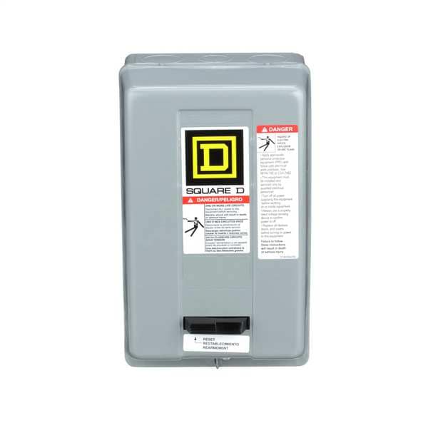 Arrancador magnético para motor sin inversión, calificación NEMA 1, 24V CA, 3 polos, sin contactos auxiliares - 8536SBG2V01S