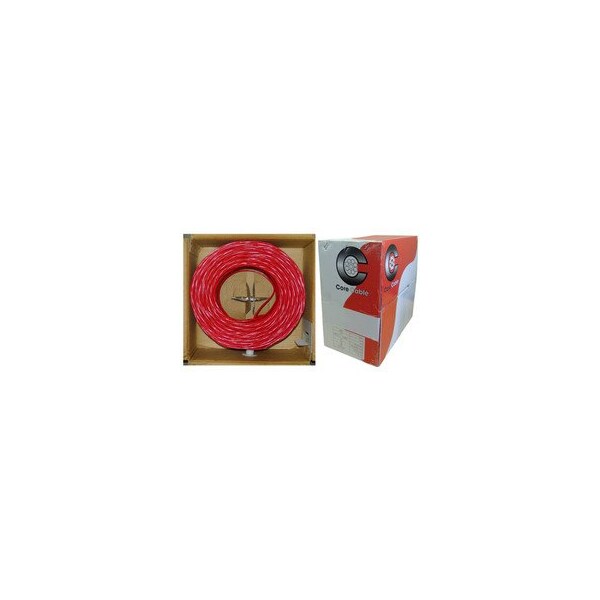 Cable de Alarma de Incendio / Seguridad Swe-Tech 3C, Rojo, 18/2 18 AWG 2 Conductores, Sólido, FPLR, Caja de 1000 pies - FWT10F5-02712TH