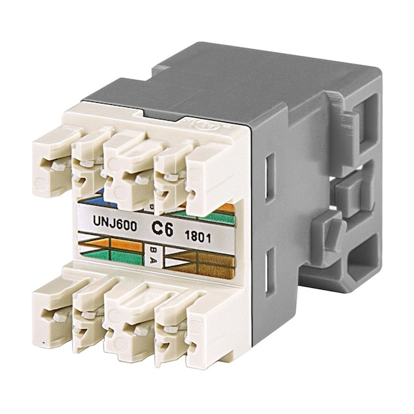 Commscope UNIPRISE MODULAR RJ45 JACKCAT 6, UTP 8 POSITION, GRAYMID #760237785 - UNJ600-GY