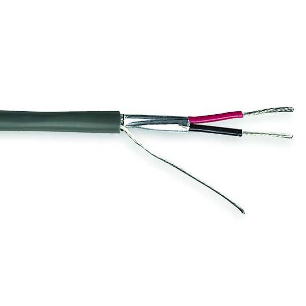 Cable de comunicación y potencia limitada, 2 C, gris, PVC, 1000 pies - C0720A.41.10