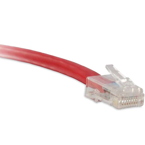 Cable de Red Enet Cat6 Rojo de 1 Pie sin Bota (UTP) de Alta Calidad - C6-RD-NB-1-ENC