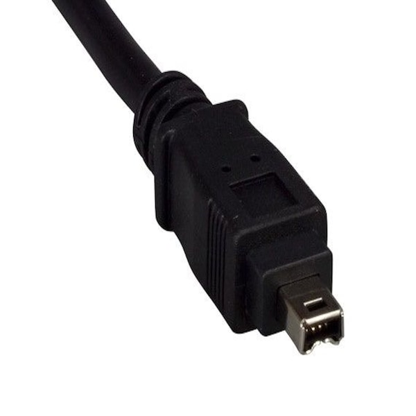 Cable Sanoxy de 3 pies IEEE 1394a FireWire 400 de 6 pines a 4 pines, negro - SNX-CBL-LDR-FW104-1103