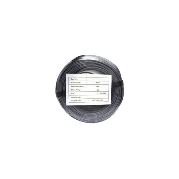 Cable de seguridad/alarma Swe-Tech 3C, Gris, 22/2 22AWG 2 Conductor, Sólido, CMR/Apto para pared, Paquete de bobina, 500 pies - FWT10K4-02212CF