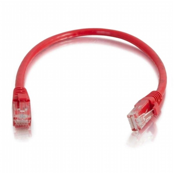 Cb Distributing C2G - Cables To Go - Cable de red de parche UTP sin blindaje Cat6 de 30 pies con protección contra enganches - Rojo - ST2559444