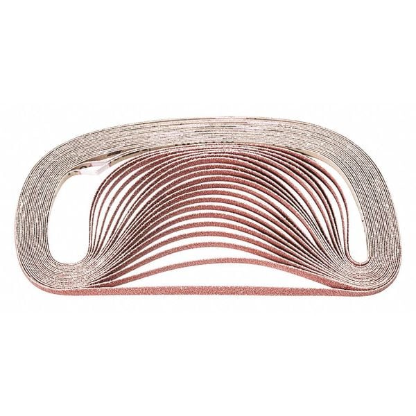 Pferd Coated Belt, Al/Oxd, 1/4"x24", 60 Grit, 1/4" W, 24" L, Coated, Aluminum Oxide, 60 Grit - 49011