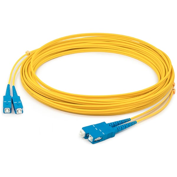 Adaptador Angulado SC (macho) a SC (macho) Duplex Amarillo de 6M - ADD-ASC-ASC-6M9SMF