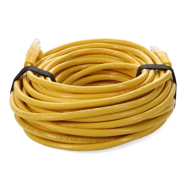 Cable de parche amarillo CAT6 UTP de cobre PVC macho a macho recto de 40FT - ADD-40FCAT6-YW