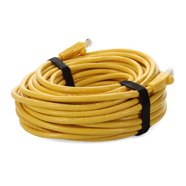 Cable de parche amarillo CAT6 UTP de cobre PVC macho a macho recto de 40FT - ADD-40FCAT6-YW