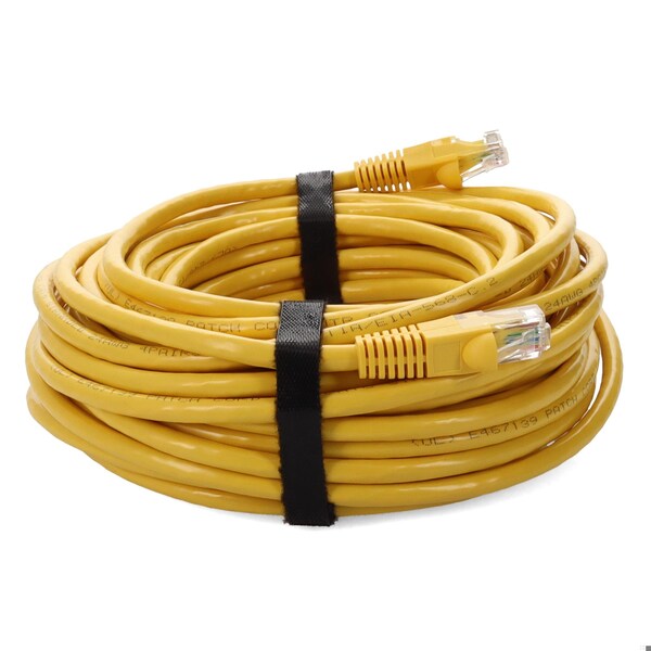 Cable de parche amarillo CAT6 UTP de cobre PVC macho a macho recto de 40FT - ADD-40FCAT6-YW