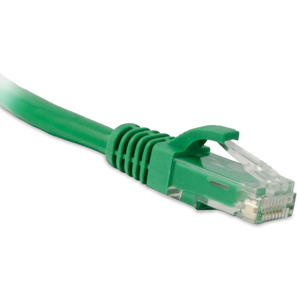 Cable de parche verde Enet Cat6 de 8 pies con bota moldeada sin enganches (UTP) - C6-GN-8-ENC