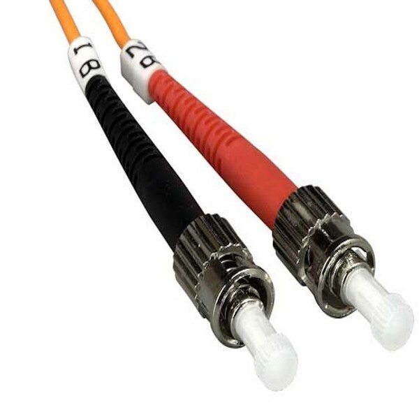 Cable de fibra óptica Sanoxy de 1 metro ST a ST Duplex 62.5/125 Multimodo OM1 - SNX-CBL-LDR-FB103-5401