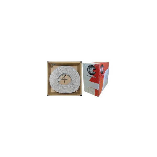Cable de seguridad/alarmas blindado Swe-Tech 3C, gris, 22/8 22AWG 8 conductores, trenzado, clasificación CM / para instalación en pared, caja de 1000 pies - FWT10K4-58212SH