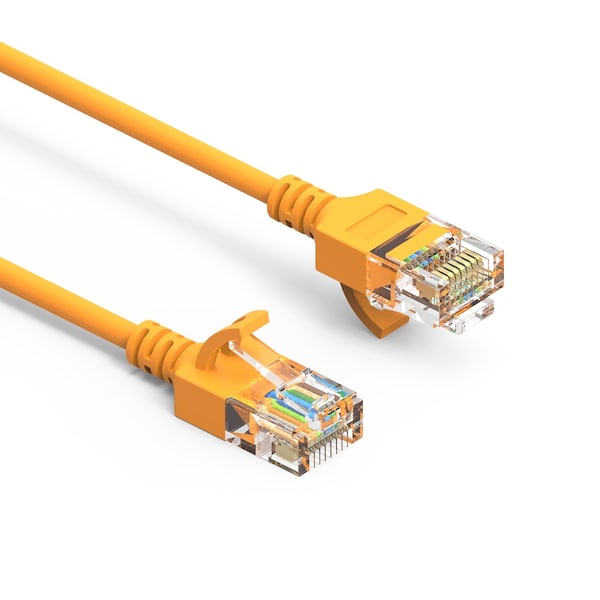 Cable de Red Ethernet Delgado CAT6A UTP con Bota de 15ft- Amarillo - 100263YW
