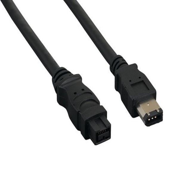 Sanoxy 6ft IEEE 1394b FireWire 800 9-pin a 6-pin, Negro - SNX-CBL-LDR-FW102-1106