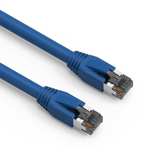 Cable de red Ethernet CAT8 S/FTP de Bestlink Netware 24AWG 2GHz 40G- 15ft- Azul - 100360BL