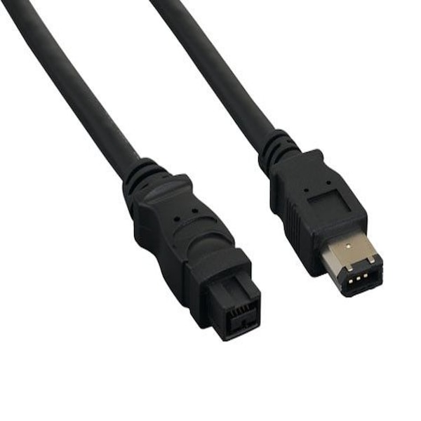 Sanoxy Cable FireWire 800 IEEE 1394b de 3 pies, de 9 pines a 6 pines, Negro - SNX-CBL-LDR-FW102-1103