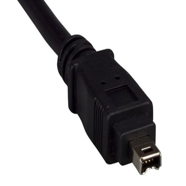 Cable Sanoxy IEEE 1394a FireWire 400 de 10 pies, 4 pines a 4 pines, Negro
