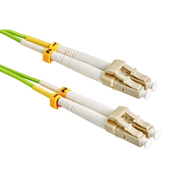 Cable de fibra óptica multimodo dúplex OM5 50/125 de banda ancha LC/LC de Axiom - LCLCOM5MD30M-AX