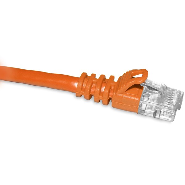 Enet Enet Cat5E Orange 6 Inch Patch Cable w/ Snagless Molded Boot (Utp) - C5E-OR-6IN-ENC